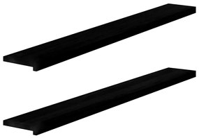 vidaXL Pervaz 2 buc lemn masiv de Maro închis 160x20x2 cm