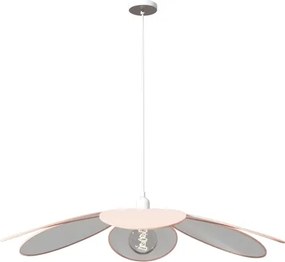 Atmosphera - Lustră suspendată cu cablu pentru copii PETAL 1xE27/40W/230V Ø 64 cm roz