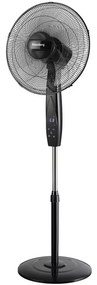 Ventilator cu picior cu telecomandă Klausberg KB-7718, 40 cm, negru - LED, oscilație, temporizator, 3 viteze