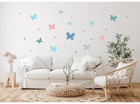 Decorațiune autoadezivă Butterflies, 42,5 x 65 cm