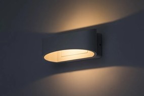Aplica LED perete exterior IP54 Gerla alb