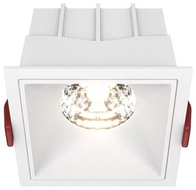 Spot LED incastrabil dimabil design tehnic Alpha alb, 8,5x8,5cm, 4000K