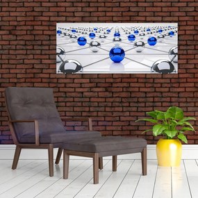 Tablou cu caii legați (120x50 cm)