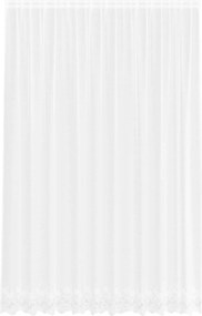 vidaXL Cortină din Dantelă cu perdele Alb 260 x 300 cm Poliester