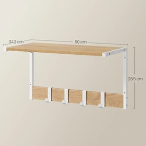Set de rafturi de perete E1083 WT, alb, 2 buc.