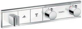 Hansgrohe RainSelect baterie cadă-duș ascuns cu termostat crom-alb 15355400