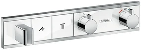 Hansgrohe RainSelect baterie cadă-duș ascuns cu termostat crom-alb 15355400