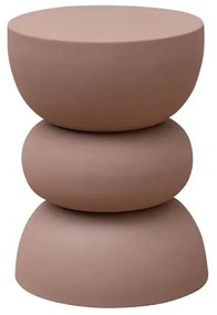 Masuta laterala, din metal, powder pink Forms
