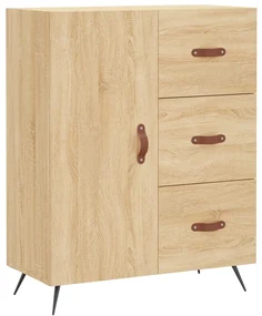 827887 vidaXL Servantă, stejar sonoma, 69,5x34x90 cm, lemn compozit