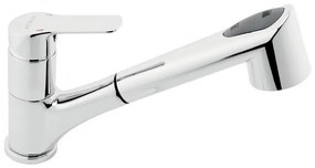 Novaservis - Baterie chiuvetă METALIA cu duș extractibil, crom lucios