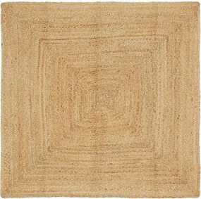 vidaXL Covor de zonă Bej 120 x 120 cm Iută