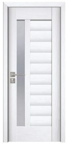 Usa Interior din MDF Novo Doors ND03 LUX PREMIUM, Cadru din Lemn Masiv, KIT COMPLET, Toc Reglabil de 10 CM INCLUS, Plinta pe Ambele Parti (Culoare: