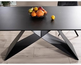 Masa de bucaterie Westin II 160 x 90 cm, neagra