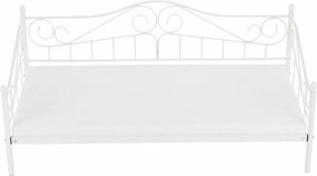 Pat metalic, alb, 90x200, DAINA