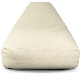 Fotoliu bean bag crem cu tapițerie din țesătură bouclé Snug 100 – SLOWDOWN
