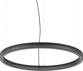 Lustra LED suspendata design circular CROWN SP D80 NERO