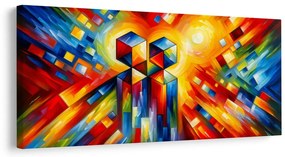 Tablou îmbrățișare abstractă