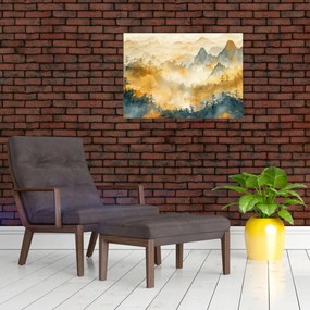 Tablou - Munți, acuarelă (70x50 cm)