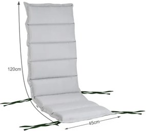 Deuba 6 perne Vanamo fata-verso 120x45x5 cm - gri/verde