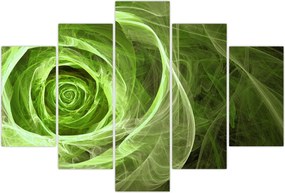 Tablou - Abstract Rose Green (150x105 cm)