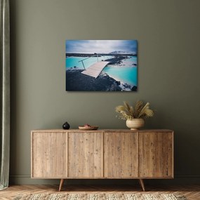Tablou cu pod din lemn (70x50 cm)