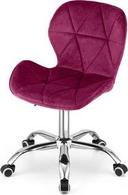 Promotie Scaun de birou visiniu AVOLA VELVET Calitatea II