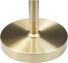 Veioză albă-aurie cu abajur din sticlă (înălțime 74 cm) Glamy – Mauro Ferretti