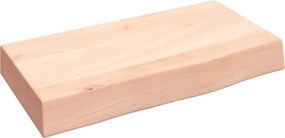 vidaXL Poliță de perete, 40x20x6 cm, lemn masiv de stejar netratat