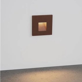 Spot aplicat perete exterior LED 3000K IP65 Pik corten