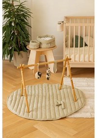 Saltea de joacă pentru copii verde/crem Bamboo Leaf – Lorena Canals