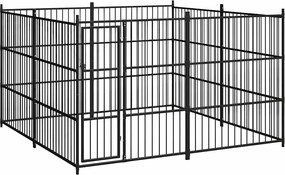 vidaXL Padoc de exterior pentru câini, 300 x 300 x 185 cm