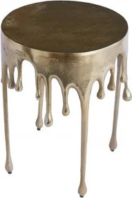 Masuta deosebita design picatura Liquid Line 51cm, argintiu