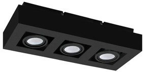 Eglo 31064 - Spot LED MENDOZA 3xLED/4,7W/230V 3000K negru