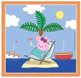 Purcelușa Peppa Relaxing 3x48 buc. Puzzle Clementoni