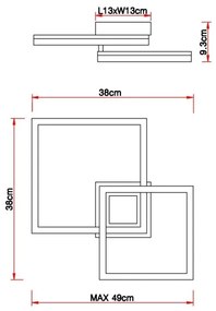 Plafonieră LED BEATRIX LED/18W/230V Globo 67297D2