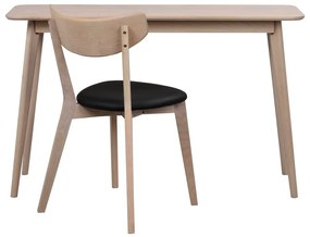 Masă consolă în culoare naturală cu aspect de lemn de stejar 120x40 cm Yumi - Rowico