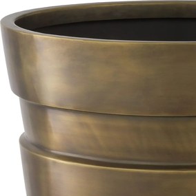 Ghiveci, Vas decorativ din otel inoxidabil Apex alama vintage