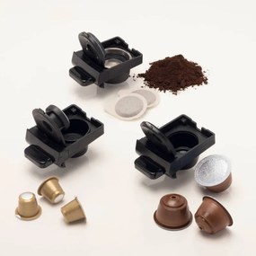 Espressor pentru cafea macinata si capsule 4in1 Ariete 1304/12, 1350W, 19 bar, 0.7 l, Auto shut-off, Baza reglabila, Rosu