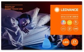 Ledvance - Lampă de noapte LED pentru copii TOUCH LED/2,5W/5V 1200 mAh