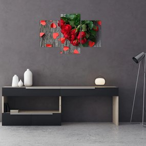 Tablou cu trandafiri (90x60 cm)