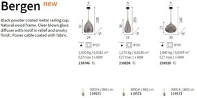 Lustra, Pendul design modern BERGEN-3 SP1 238920 IDL