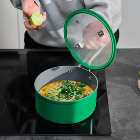 Oală cu capac/cu suprafață ceramică 2,4 l adecvată pentru plita cu inducție Meda 3.0 – FABINI