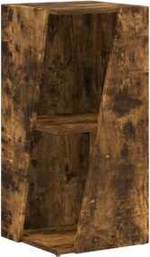 vidaXL Raft lateral Stejar fumuriu 33 x 32 x 70,5 cm Lemn compozit