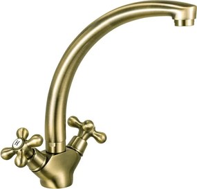 Baterie bucatarie Ferro Antica dubla comanda bronz antichizat