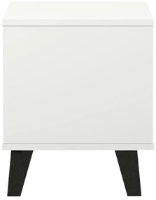 Noptieră BOGAN 1S, albă