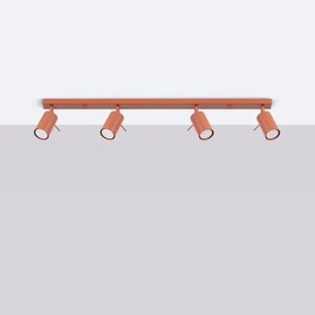 Spot Sollux SL.1510 RING 4xGU10/10W/230V roșu