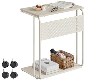 Masuta pe roti MIREZO 55x33cm, bej