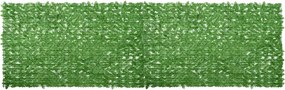 vidaXL Paravan de balcon, frunze verzi, 500x150 cm