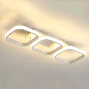 Plafonieră LED dimmabilă, 33W/230V, 3000-6500K, albă, Wi-Fi Tuya + telecomandă