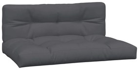 Perne de canapea din paleti, 2 buc., antracit 2, Antracit, 120 x 80 x 10 cm
